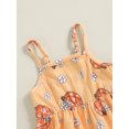 thumbnail image 6 of ZINTAOZT Toddler Girl Jumpsuit Baby Halloween Clothes Ghost/Pumpkin Print Sleeveless One Piece Strap Romper 6M-3T, 6 of 8