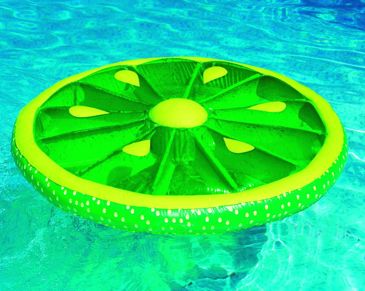 Swimline Inflatable Fruit Slice Island Pool Float Lime Walmart Canada
