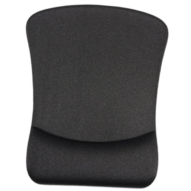 Bunblic Computer Mousepad PU Base Mouse Mat Desktop Mouse Pad Keyboard Accessory Portable Ergonomic Non Slip for Laptop Home Office Black