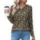 thumbnail image 1 of Camisas de manga larga Kistore casual plisadas con cuello redondo para mujer, 1 of 5