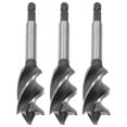 thumbnail image 1 of 3Pcs Drill Bits 4‑Slot 4 Flutes Hex Shank Hole Saw Cutter Woodworking Tools 22mm, 1 of 4