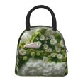 thumbnail image 1 of Fotbe Nature Hand Daisies Art Bolsa de Almuerzo con Estampado, Lonchera Aislada, Contenedor de Comida Reutilizable Tipo Cooler a Prueba de Fugas, 1 of 6
