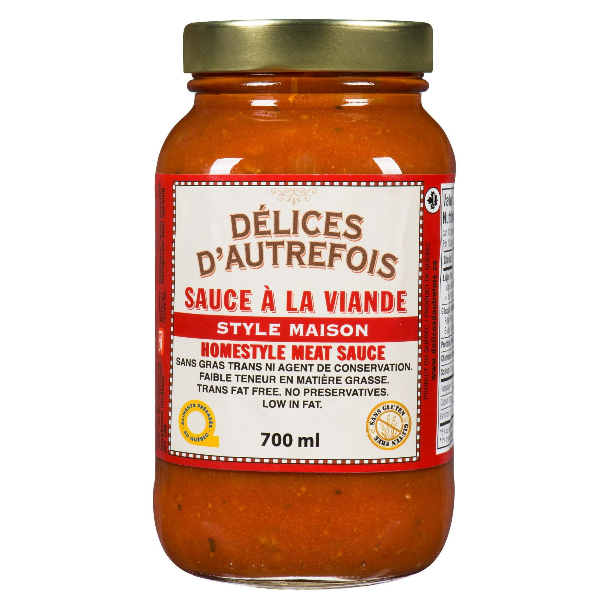 Délices d'Autrefois Homestyle Meat Sauce