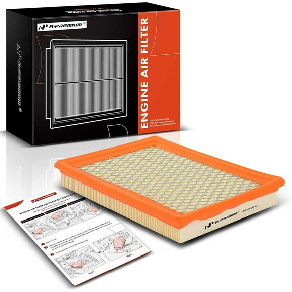 A-Premium Engine Air Filter Compatible with Infinit FX35, FX37, FX50, M56, Q50, Q60, Q70, Q70L, QX70 & Nissan 300ZX, Juke, Rogue Select, Sentra, 2007-2020, 3.0L 3.7L 5.0L 5.6L