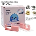 thumbnail image 1 of 6Pcs/Box Disposable No Pain Ear Piercing Cartilage Tragus Helix Gun Unit ear Stud Display Piercing Tool Kit Ear Piercing Unit, 1 of 5