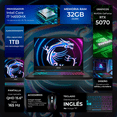 thumbnail image 2 of Laptop Gamer MSI Katana 15HX293 GeForce RTX 5070 8GB Core i7 14650HX 32GB DDR5 SSD 1TB 15.6" QHD 165Hz Teclado Ingles Mouse DXT, 2 of 5