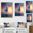 thumbnail image 4 of Designart "Majestic Coastal Horse Portrait" Animals Canvas Wall Art - Traditional Blue Horse Hallway Wall Art Decor, 4 of 6