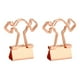 thumbnail image 1 of 100 Clips Huecos Para Carpetas, Multiusos, Fuerte Fuerza De Sujeción, Abrazaderas De Papel De Metal, Clips Plegables Para Fotos, Clips Estacionarios Para Oficina, Escuela, Hogar (oro Rosa), 1 of 5