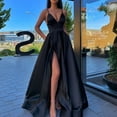 thumbnail image 1 of zanvin Robes d'Automne pour Femmes, Robe Longue Fendue Soirée Clubwear Longues Robes, Robe de Vacances, Noir, 1 of 6