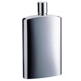 thumbnail image 1 of David Brushed Metallic Small Stainless Steel 4 oz. Hip Flask, 1 of 1