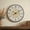 Yellow-Round, variant on MODE HOME 24" Large Rustic Round Wood Wall Clock, Silent Vintage Farmhouse Decorative Clock for Living Room