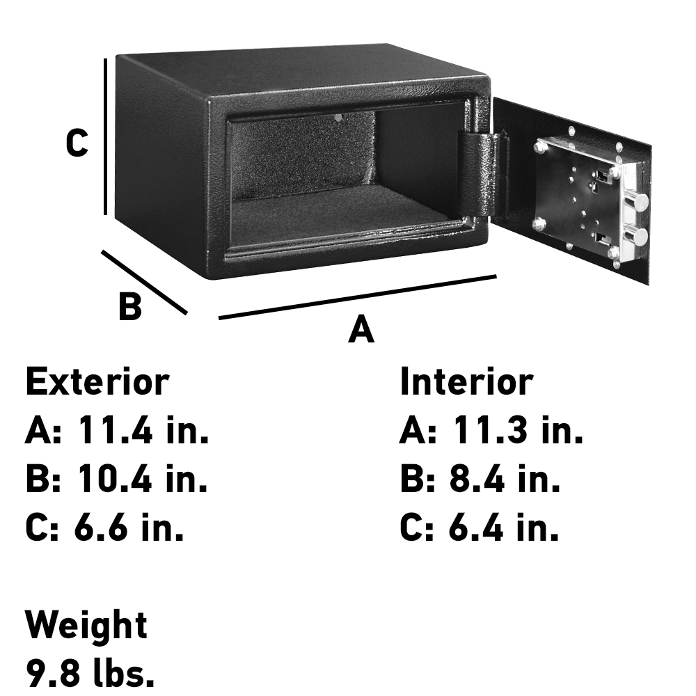 SentrySafe X031 Compact Security Safe with Key Lock photo 6