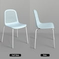 thumbnail image 5 of Modern Dining Chairs with Hollow Back，Dining Chairs Set of 4, Farmhouse Dining Chairs for Living Room Kitchen, 5 of 6
