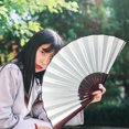 thumbnail image 4 of YAOMOBB Chinese Fan Exquisite Bamboo Silk Folding for Elegant Gift Presentation, 4 of 6