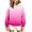 Hot Pink, variant on Kukoosong Girls Ombre Tie Dye Pullover Hoodie, Long Sleeve Drop Shoulder Loose Fleece Hooded Sweatshirt, Gradient Color Casual Fashion Hoodie for Kids Fall Winter School Daily Layering Outfits