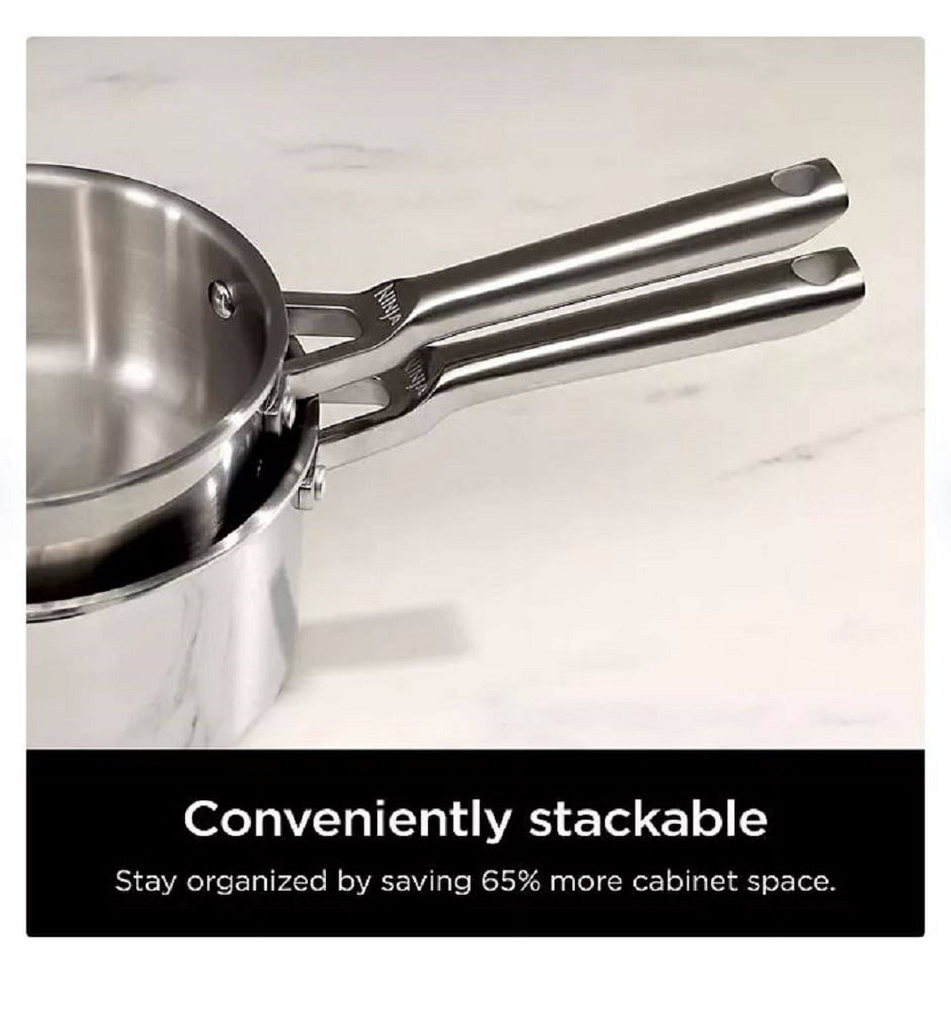 Ninja Everclad 12 Piece Oven Safe Stainless Steel Cookware Set