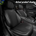 thumbnail image 2 of Car Seat Cushion Set( Front&Rear&Backrest Seat Cushion), With Ice Silk Touch, Lightweight And Breathable, Moisture-wicking And Sweat-absorbing, Suitable For Most Car Seats, All-Season, Black, 2 of 17
