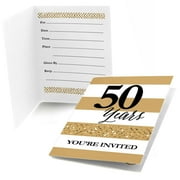 Big Dot of Happiness We Still Do - 50th Wedding Anniversary - Fill In Anniversary Party Invitations (8 count)