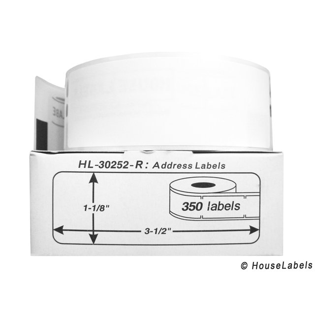 1 Roll; 350 Labels per Roll of 30252R REMOVABLE