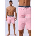 thumbnail image 4 of DARING DIVA Men's Lining Surfing Drawstring Swimming Shorts 36 Pink, 4 of 6