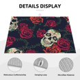 thumbnail image 3 of Balery Roses Skulls Alfombrilla de Secado para Cocina, 18x24 Pulgadas, Súper Absorbente para Platos y Encimeras, 3 of 7