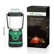 Lepro Rechargeable LED Camping Lanterns 2-Pack, 1000 Lumens, 4400mAh Battery, Long Runtime, Emergency Light