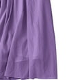thumbnail image 4 of Xunlbb Long Skirts for Women, Women's Summer Double Layered Solid And Linen Elastic Waist Skirt Gift for Women, Size M-2XL, 4 of 5