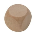 thumbnail image 2 of MYG 10PCS Blank Wooden Dice Unfinished Wood Cubes Square Blocks DIY Craft Printing, 2 of 9
