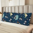 thumbnail image 5 of Naloa Space Sleeping Panda Super Soft 20x60 Body Pillow Case,Long Side Hidden Zipper（PILLOWS ARE NOT INCLUDED）, 5 of 6