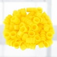 thumbnail image 4 of EeaseCA 100pcs Ink Caps Disposable Plastic Ink Cups Permanent Eyelash Makeup Eyebrow Tattooing Pigment Container Size M (Yellow), 4 of 8