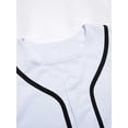 thumbnail image 3 of iixpin Men's Baseball Jersey Short Sleeve Button Down T-Shirt Sports Baseball Training Uniform White L, 3 of 5