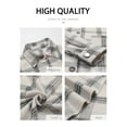 thumbnail image 4 of ONLYSHE Womens Plaid Shirts Shacket Jacket Long Sleeve Button Down Cardigan Boyfriend Shirt Coats, 4 of 7