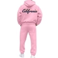 thumbnail image 4 of CONFREE Mens 2 Peice Sweatsuit Casual Men's Jogging Tracksuit Set Letter Graphic Pullover Hoodies Pants Athletic Sweat Suit for Men, 4 of 7