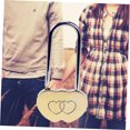 thumbnail image 3 of OULII Love Lock Serrure Concentrique Personnalisée Sans Clé en Forme de Cœur Dorée Lot de 1, 3 of 8