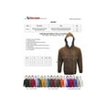 thumbnail image 3 of Adult Hooded Pullover Fleece Sweatshirt 80% Coton / 20% Polyster, 330g/11oz HEAVY WEIGHT, 3 of 5