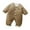 Khaki, variant on Esaierr Baby Boys Girls Winter Snowsuit Jumpsuit Newborn Warm Romper Cotton Coat for 1M-24M