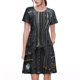 thumbnail image 1 of Balery Fantasy Medieval Weaponry Vestidos sueltos de manga corta para mujer, vestidos de verano 2025, vestidos casuales de corte A con vuelo., 1 of 6
