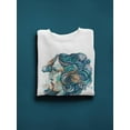 thumbnail image 3 of Abstract Girl Face Design Sweatshirt Women -Image by Shutterstock, Female 3X-Large, 3 of 4