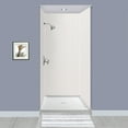 thumbnail image 6 of Transolid Ewkx363696 Expressions 36" W X 36" D X 96" H Six Panel Shower Wall Kit - White, 6 of 6