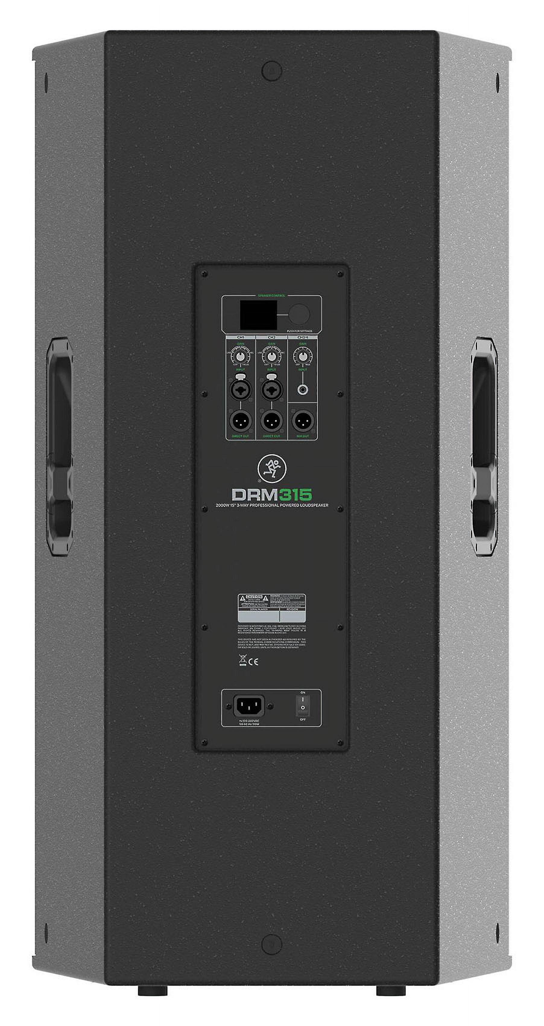 Mackie DRM315 2300 Watt 15" 3-way Active DJ PA Speakers+Air Powered Stand