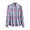 Pink-A, variant on Womens'Autumn and Winter Fashion Plaid Jackets Plus Size Casual Tops Loose Turndown Collar Buttoned Sleeve Sanding Plaid Checkered Printed Blouses Up to 65% off!
