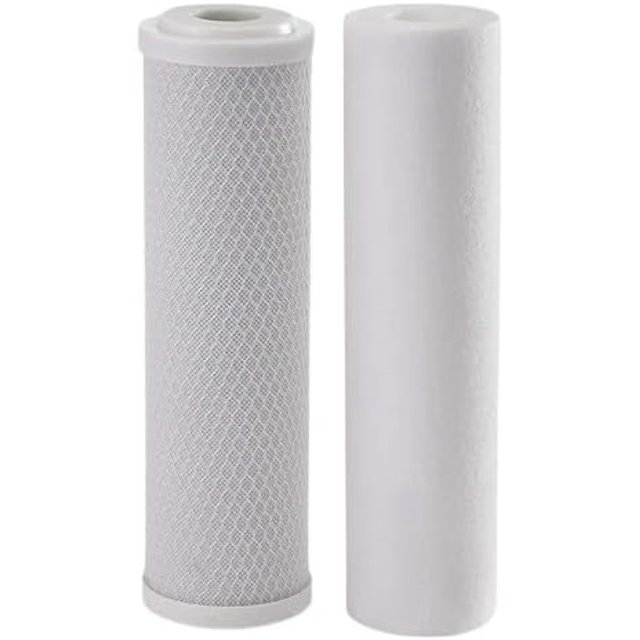 – Kit de Filtre à Eau Propre Inclut Cartouche de Sédiments et de Carbone Compatible avec les Modèles de Système de Filtre à Eau Premium Clearsource RV – Élimine le Mauvais Goût et l'Odeur – 5 Microns (1 Kit de Filtre)