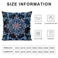 thumbnail image 5 of SHANXI Throw Pillow Covers with Black Blue and Violet Ornament Elegant Black Blue Cloth Colorful Cute for Couch Living Room 24x24in, 5 of 5