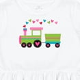 thumbnail image 4 of Inktastic Valentine Heart Train Girls Toddler Dress, 4 of 5