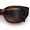 Tortoise - Brown, variant on SA106 Womens Chunky Cat Eye Sunglasses Wide-Fit Retro Beveled Frame UV400 / Tortoise Frame - Brown Lens