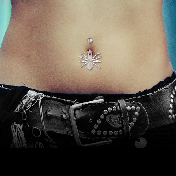 Women's Navel Ring Spider Design Belly Button Ring Body Piercing