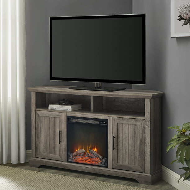 Manor Park Coastal Corner Fireplace Tv, Corner Electric Fireplace Tv Stand Canada