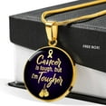 thumbnail image 4 of Collier de Sensibilisation au Cancer Collier Cercle Plus Résistant en Acier Inoxydable Ou en or 18 Carats 18-22", 4 of 7