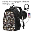 thumbnail image 2 of Disketp Cute Dogs Puppy2 Mochila de Viaje Estampada para Laptop con Puerto de Carga USB, Mochila Impermeable para Computadora – Regalo para Hombres y Mujeres, 2 of 7