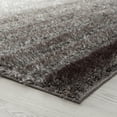 thumbnail image 4 of Luxe Weavers Geometric Gray 8x10 Shag Area Rug Plush Striped Bedroom Carpet, 4 of 8